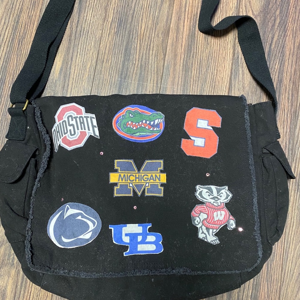 Black messenger bag